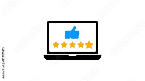 Feedback Review Animation User Rating and Evaluation Concept