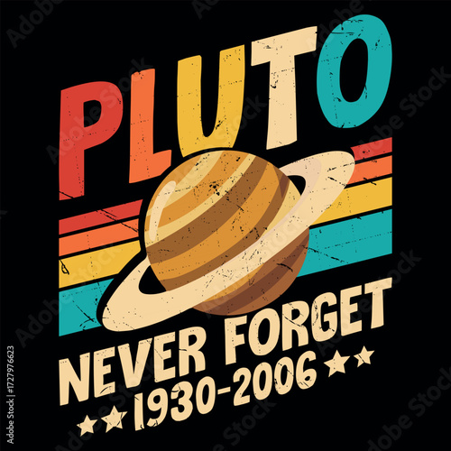 Pluto Planet Funny Pluto Astronomy Space T-shirt Design