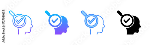 Self Assessment Multi Style Icon Set