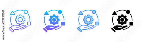 Adaptability Multi Style Icon Set