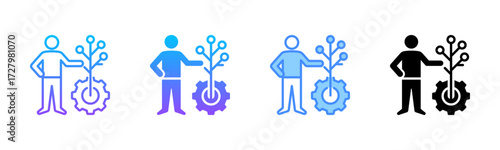 Personal Development Multi Style Icon Set