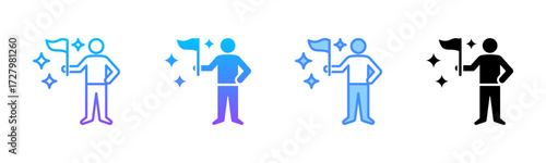 Achievement Multi Style Icon Set