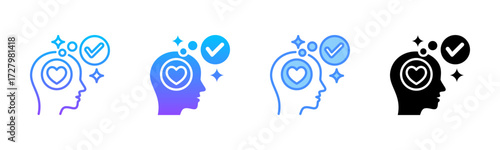Positivity Multi Style Icon Set