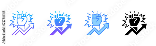 Motivation Multi Style Icon Set
