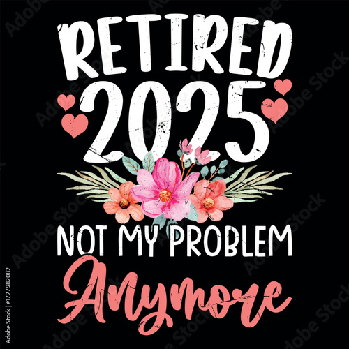 Funny Retirement Officially Retro Vintage Retired T-shirt Design