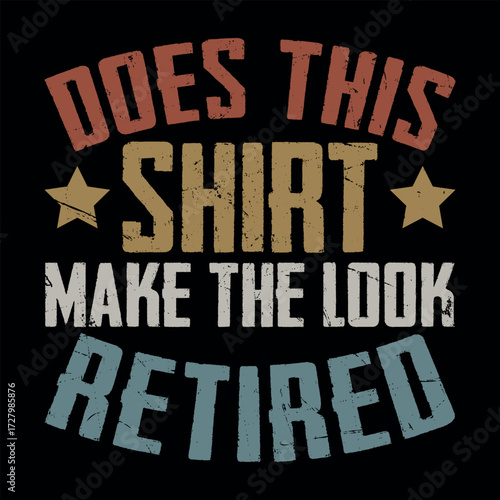Funny Retirement Officially Retro Vintage Retired T-shirt Design