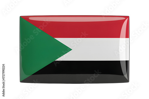 Bold Sudan flag emblem shines, symbolizing national pride and heritage in vibrant red, white, black, and green Free Download Bold Sudan flag emblem shines, symbolizing national pride and heritage in vibrant red, white, black, and green - GFXLoad