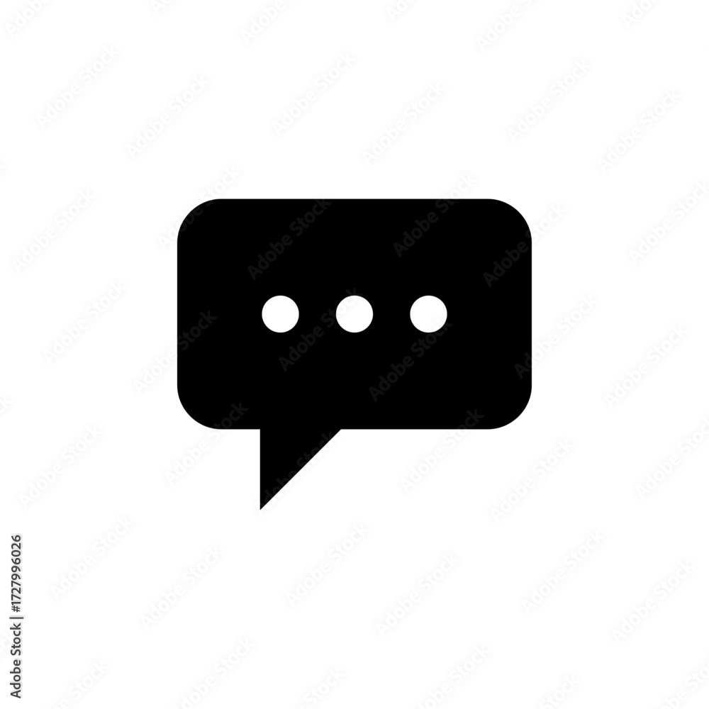 Fototapeta premium Message Icon for Communication and Chat
