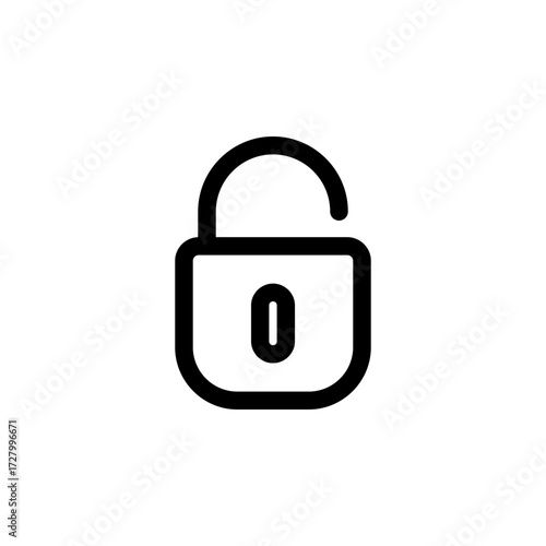 Unlock Icon for Security and Access