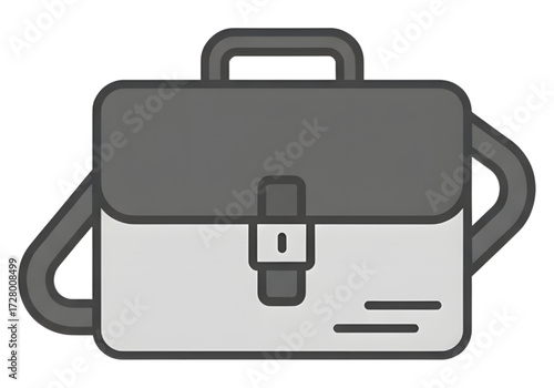 Minimal icon of a courier bag — no  background, no shadow PNG