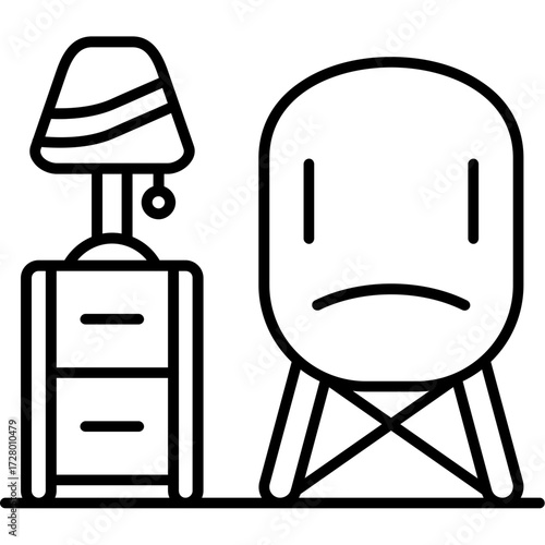 Rest chair Outline Icon