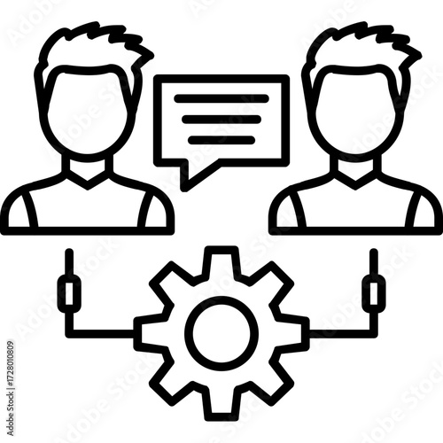 User Onboarding Outline Icon
