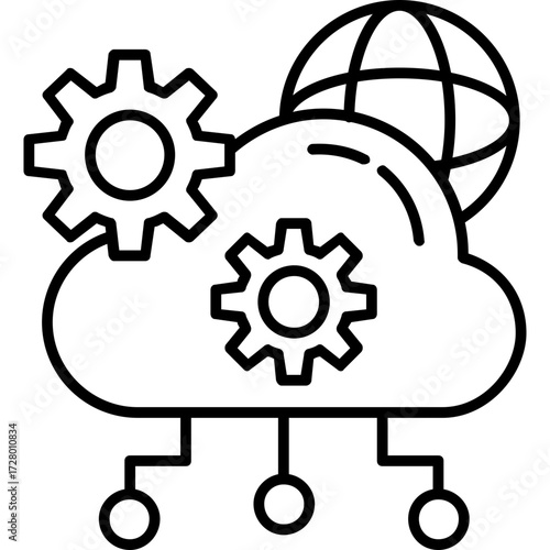 SaaS Outline Icon