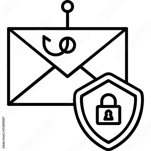 Phishing Protection Outline Icon