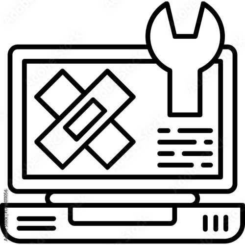 Patch Management Outline Icon