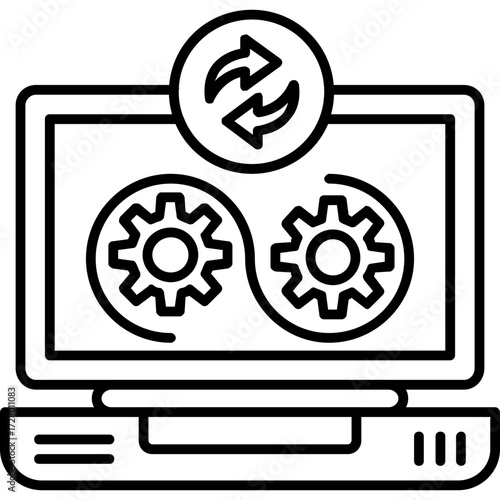 DevOps Tools Outline Icon