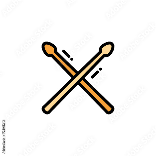 Crossed Drumsticks