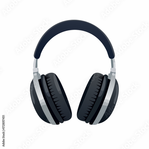 headphones on white background