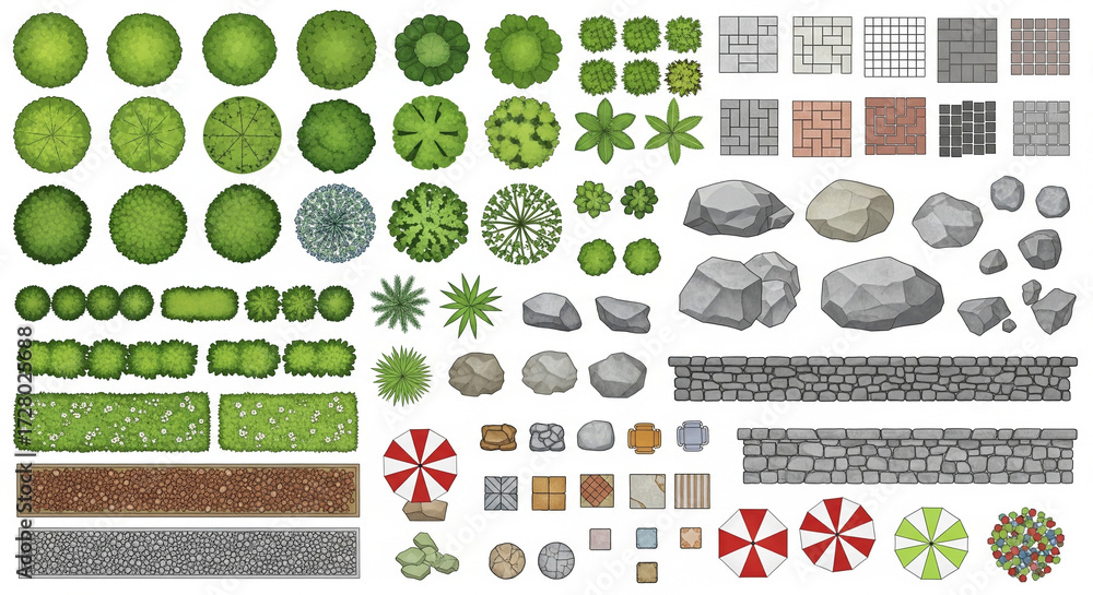 top view landscape design elements for poolside garden top view landscape design elements for poolside garden