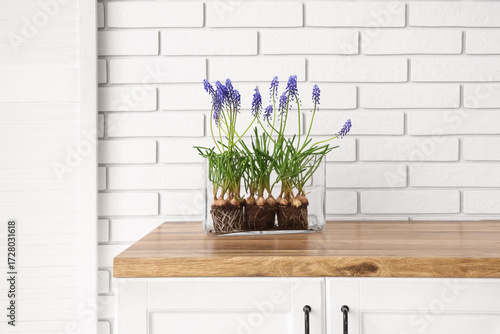 Glass vase with beautiful M...