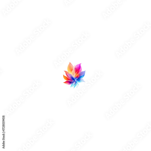 colorful pinwheel isolated on white