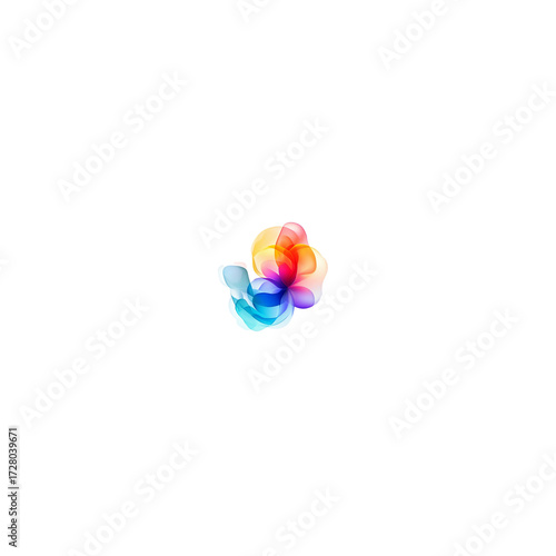 colorful balloons isolated on white