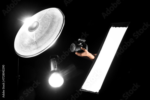 Female hands with photo cam...