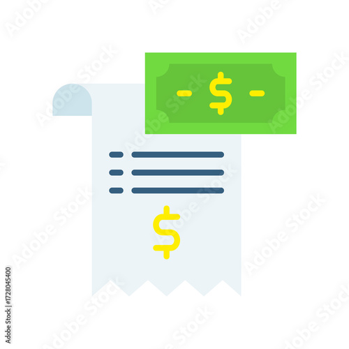 Bill flat icon