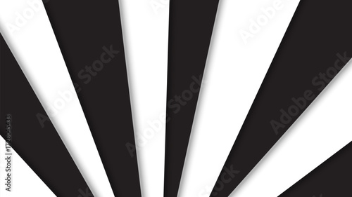 Abstract black and white stripes diagonal pattern overlay layers on background.