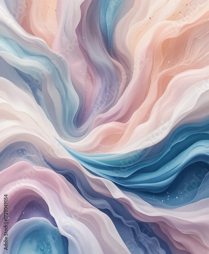Soft pastel abstract digital wallpaper 4K