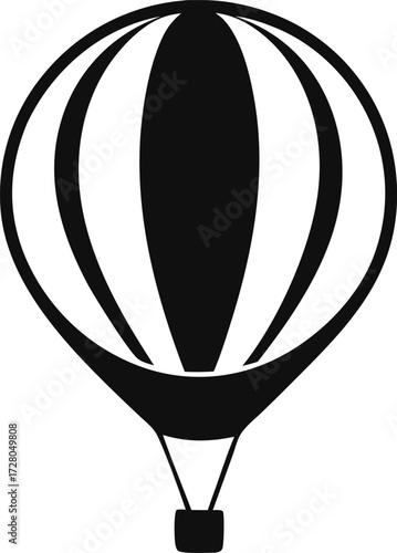 Hot Air Balloon Doodle Vector Minimalist Wanderlust
