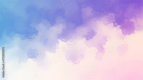 Gentle Pastel Hues: A Serene Abstract Motion Background with Flowing Watercolor Effect