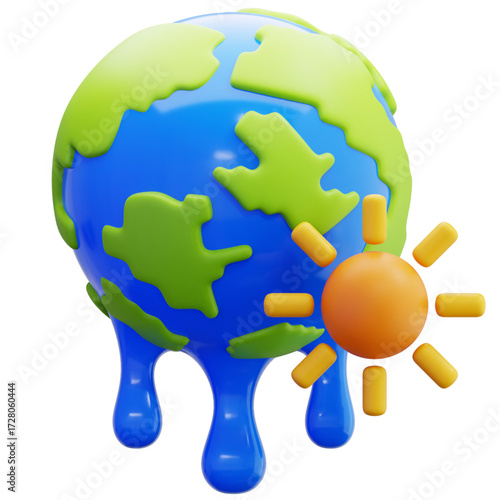 Global Warming Threat Earth Meltdown and Rising Temperatures, A Planet in Crisis Amidst Climate Change Concerns