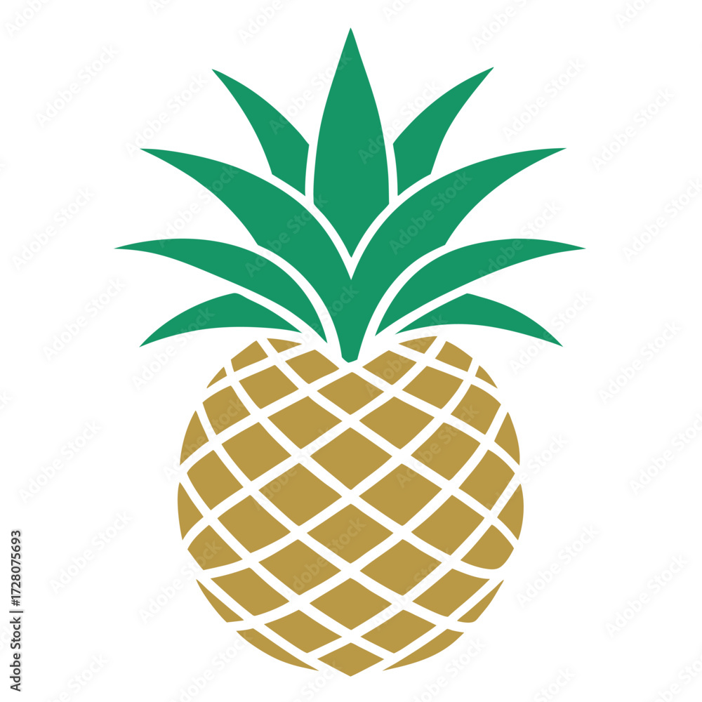 Fototapeta premium create-a-pineapple-logo-silhouette-vector-design-eps