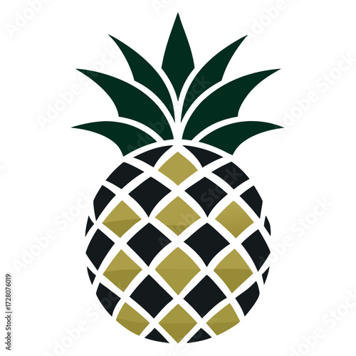 a-pineapple-logo-silhouette-vector-design eps