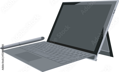 Foldable touchscreen laptop.eps