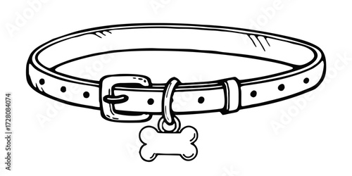 Dog collar pet collar bone tag animal collar pet accessory dog accessory pet tag animal accessory collar