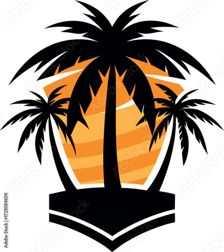 create-a-t-shirt-plam-tree-logo-silhouette-vector- design