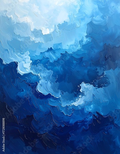 Abstract blue sky