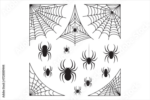 Halloween Spider and Web Collection
