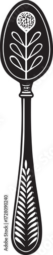 Antique Spoon Vector– Elegant Cutlery Icon