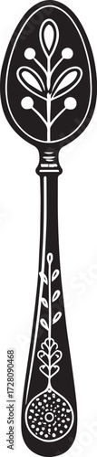 Antique Spoon Vector– Elegant Cutlery Icon