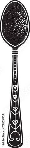 Antique Spoon Vector– Elegant Cutlery Icon