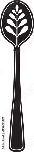Antique Spoon Vector– Elegant Cutlery Icon