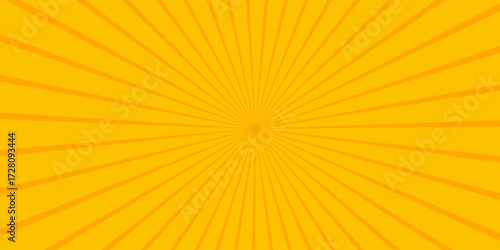 Bright orange and yellow rays background