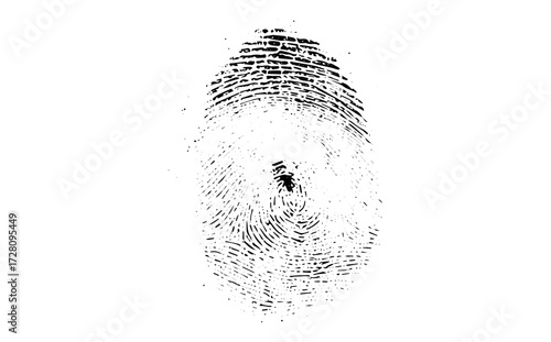 High Resolution Black Fingerprint Grunge Texture