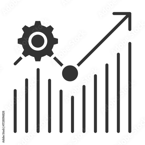 Development Icon Glyph Style. Vector Illustration Design