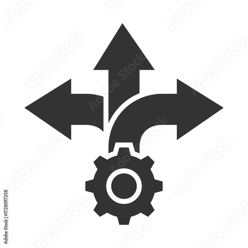 Flexibility Icon Glyph Style. Vector Illustration Design