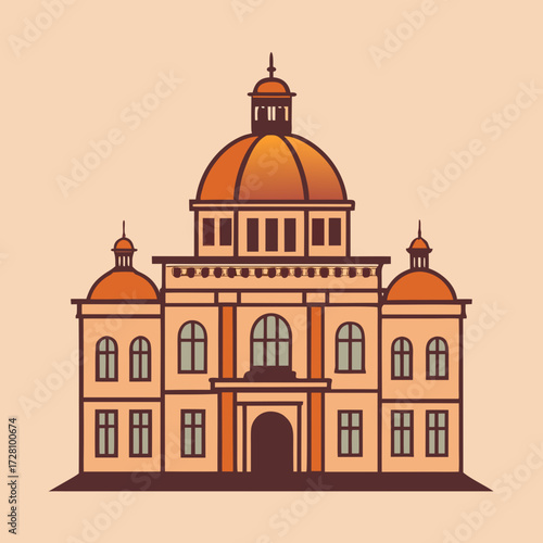 vector illustration of a church
