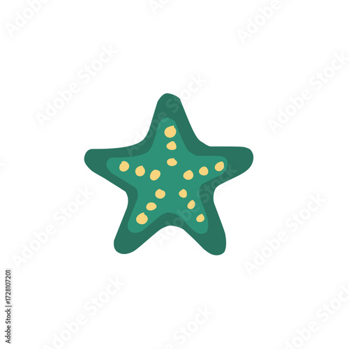 Starfish Creature Element for Marine Life Illustration